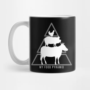 My Food Pyramid - Carnivore Diet Humor - Tiers Mug